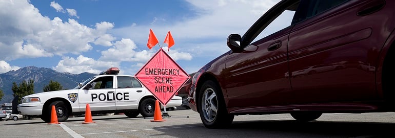 Parking lot accident